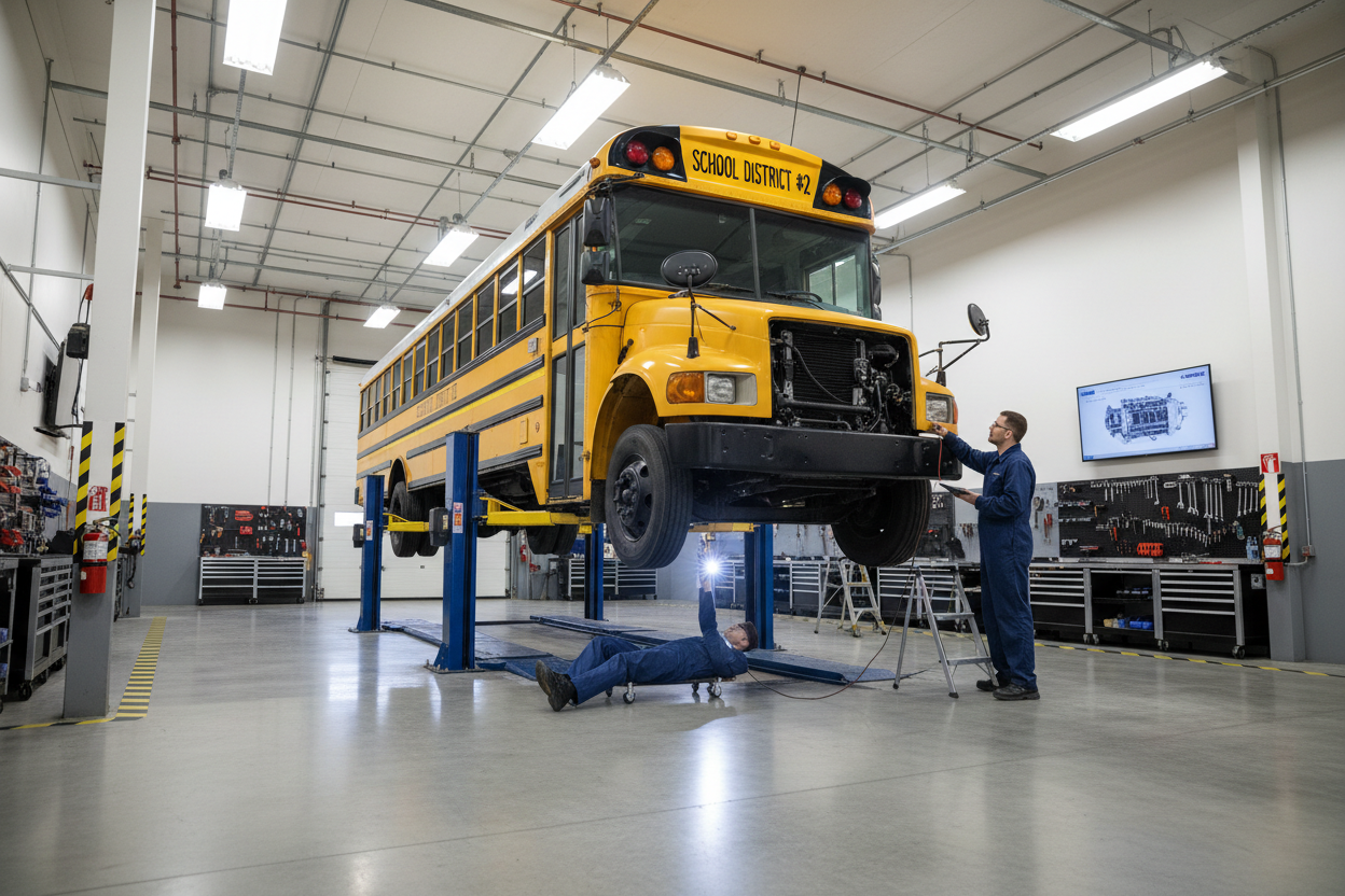 school bus repair